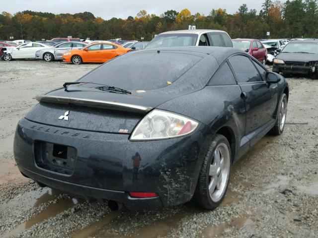 4A3AK64F77E057421 - 2007 MITSUBISHI ECLIPSE ES BLACK photo 4