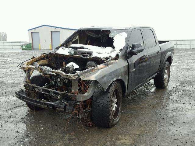 1D7RV1CT9AS165500 - 2010 DODGE RAM 1500 BLACK photo 2