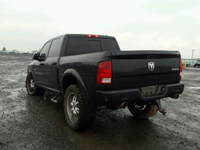 1D7RV1CT9AS165500 - 2010 DODGE RAM 1500 BLACK photo 3