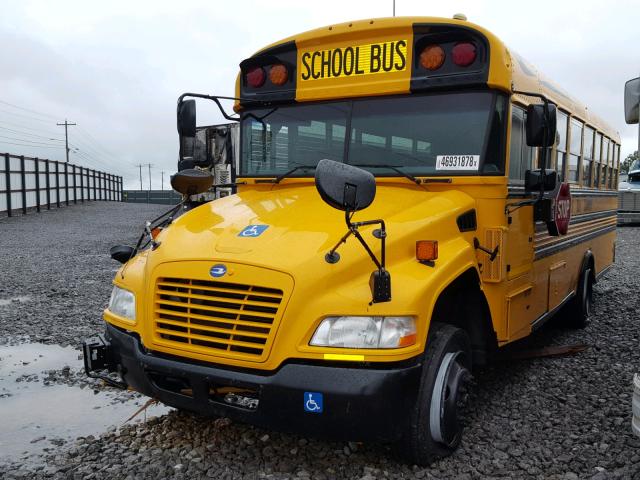 1BAKBCPH7EF303954 - 2014 BLUE BIRD SCHOOL BUS YELLOW photo 2