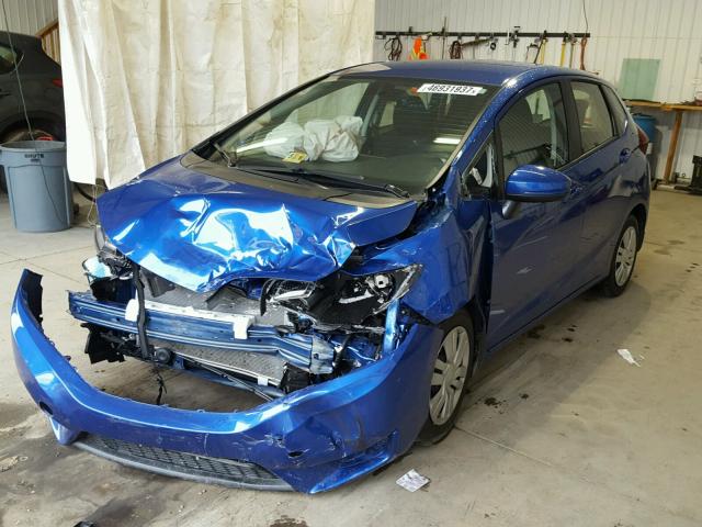JHMGK5H52HS005205 - 2017 HONDA FIT LX Mavi fotoğraf 2