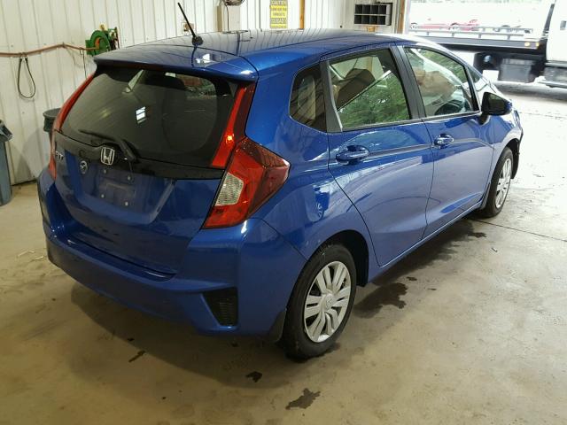 JHMGK5H52HS005205 - 2017 HONDA FIT LX Mavi fotoğraf 4