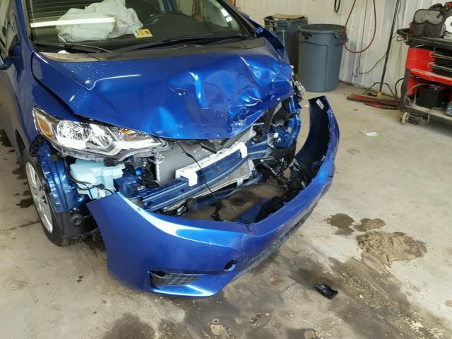 JHMGK5H52HS005205 - 2017 HONDA FIT LX Mavi fotoğraf 9