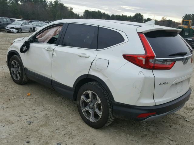 5J6RW2H55HL017883 - 2017 HONDA CR-V EX WHITE photo 3