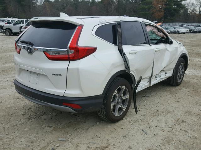 5J6RW2H55HL017883 - 2017 HONDA CR-V EX WHITE photo 4