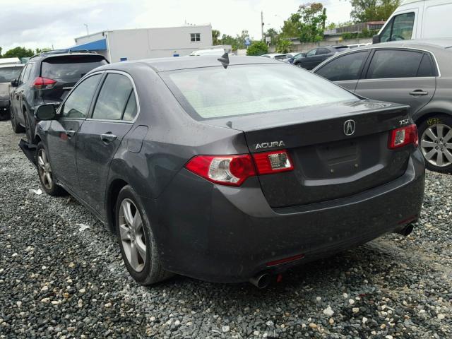 JH4CU2F63AC011002 - 2010 ACURA TSX GRAY photo 3