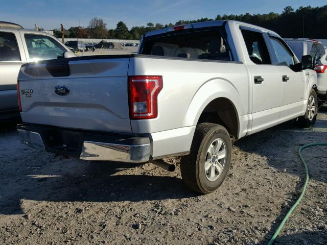 1FTEW1CP0FKD02890 - 2015 FORD F150 SUPER SILVER photo 4