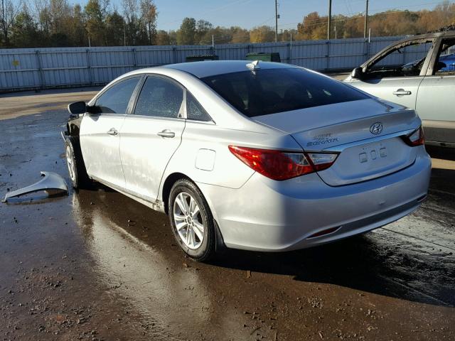 5NPEB4AC6CH502454 - 2012 HYUNDAI SONATA GLS SILVER photo 3