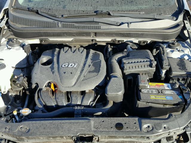 5NPEB4AC6CH502454 - 2012 HYUNDAI SONATA GLS SILVER photo 7