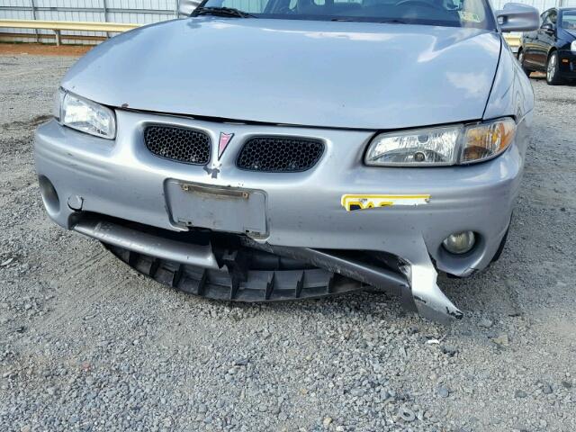 1G2WR1213YF202906 - 2000 PONTIAC GRAND PRIX SILVER photo 9
