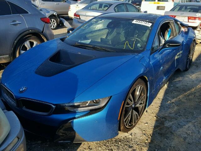 WBY2Z2C59GV676170 - 2016 BMW I8 BLUE photo 2