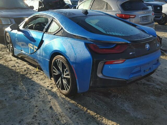 WBY2Z2C59GV676170 - 2016 BMW I8 BLUE photo 3