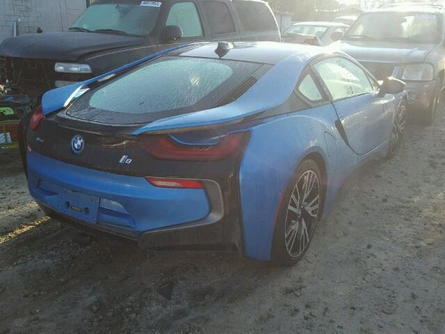 WBY2Z2C59GV676170 - 2016 BMW I8 BLUE photo 4