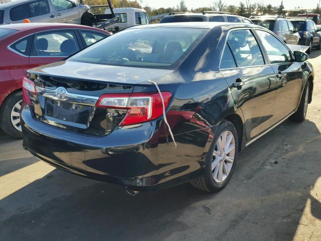 4T1BF1FK4DU720465 - 2013 TOYOTA CAMRY L BLACK photo 4