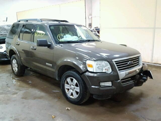1FMEU73E08UA01093 - 2008 FORD EXPLORER X BROWN photo 1