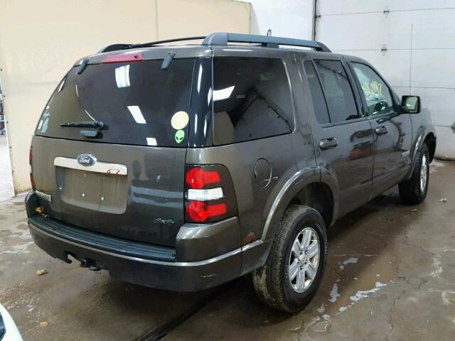 1FMEU73E08UA01093 - 2008 FORD EXPLORER X BROWN photo 4