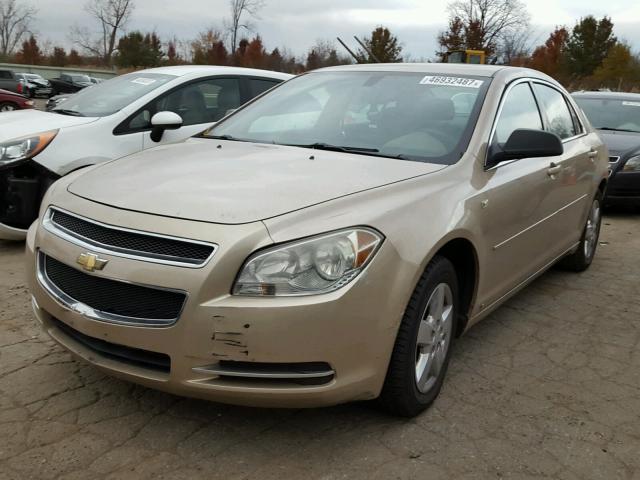 1G1ZG57B784216691 - 2008 CHEVROLET MALIBU LS GOLD photo 2