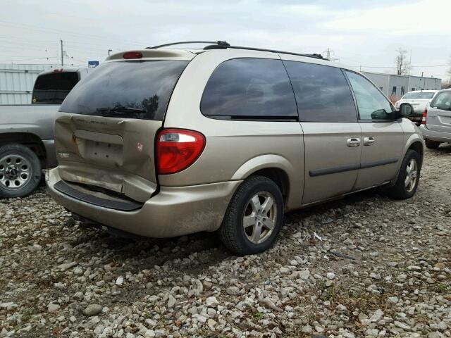 1D4GP24R87B147344 - 2007 DODGE GRAND CARA BEIGE photo 4