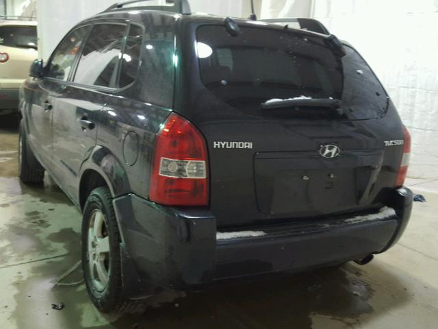 KM8JM12B25U072455 - 2005 HYUNDAI TUCSON GL BLACK photo 3