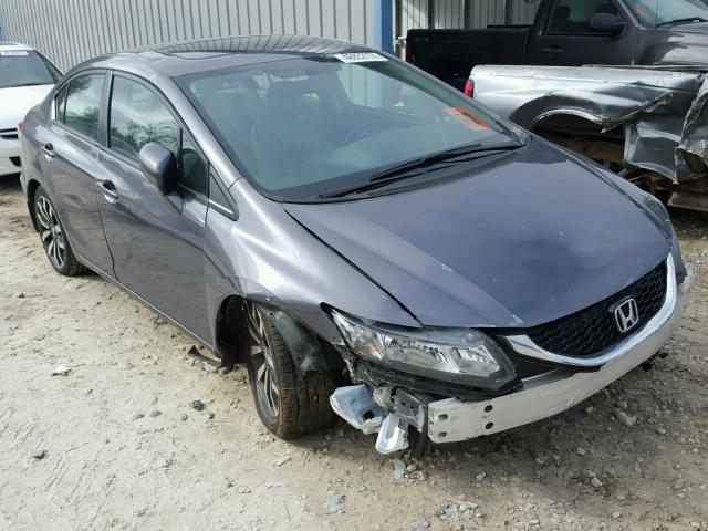 19XFB2F92FE074705 - 2015 HONDA CIVIC EXL CHARCOAL photo 1