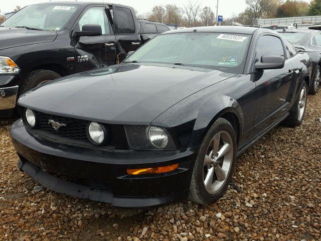 1ZVHT82H785114679 - 2008 FORD MUSTANG GT BLACK photo 2