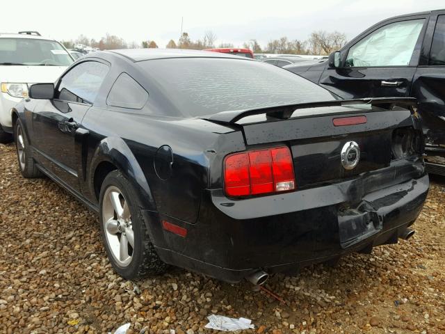 1ZVHT82H785114679 - 2008 FORD MUSTANG GT BLACK photo 3