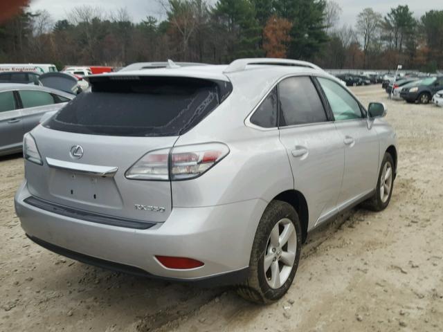 2T2BK1BA7BC104374 - 2011 LEXUS RX 350 SILVER photo 4