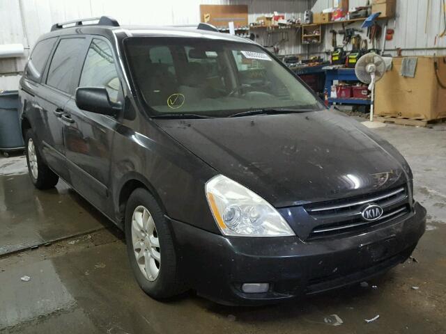 KNDMB233166000382 - 2006 KIA SEDONA EX BLACK photo 1