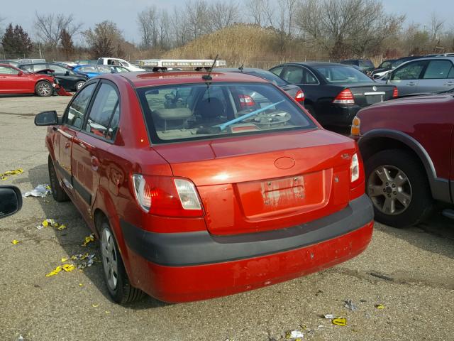 KNADE223896583219 - 2009 KIA RIO BASE RED photo 3