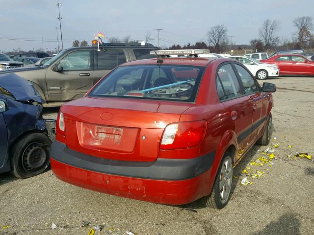 KNADE223896583219 - 2009 KIA RIO BASE RED photo 4