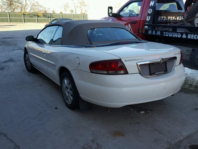 1C3EL65RX4N161329 - 2004 CHRYSLER SEBRING LI WHITE photo 3