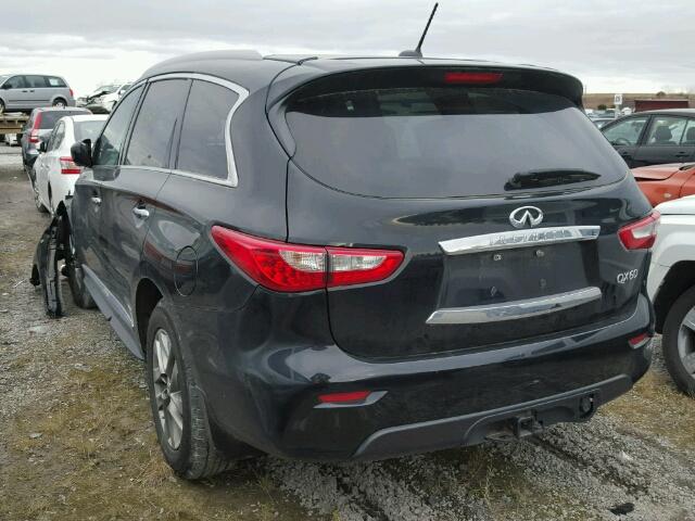 5N1AL0MNXEC504526 - 2014 INFINITI QX60 BLACK photo 3