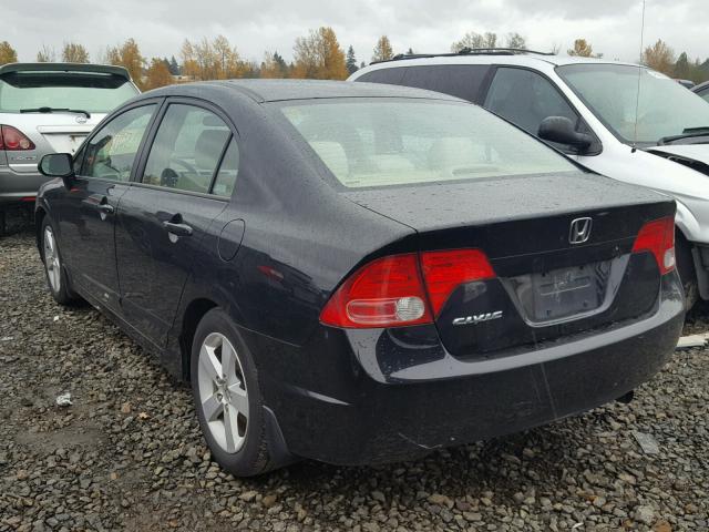 1HGFA16836L019645 - 2006 HONDA CIVIC EX 黑色 照片 3