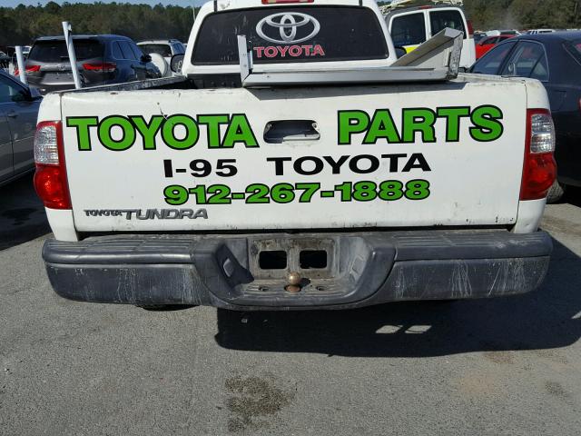 5TBJU32175S453920 - 2005 TOYOTA TUNDRA WHITE photo 6