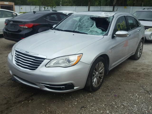 1C3CCBCG6CN227262 - 2012 CHRYSLER 200 LIMITE SILVER photo 2