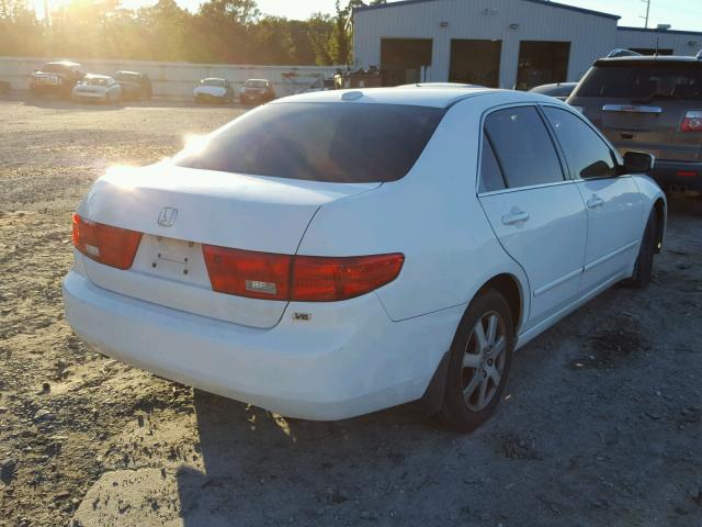 1HGCM66825A043193 - 2005 HONDA ACCORD EX WHITE photo 4