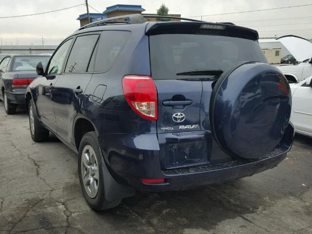 JTMBD33V675101711 - 2007 TOYOTA RAV4 BLUE photo 3