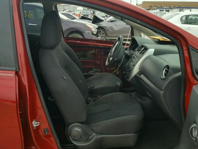 3N1CE2CP0FL433223 - 2015 NISSAN VERSA NOTE RED photo 5