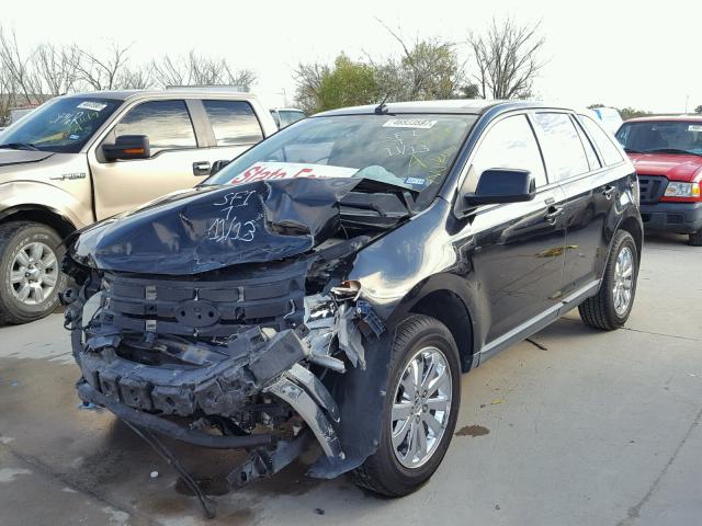 2FMDK38C47BB71611 - 2007 FORD EDGE SEL BLACK photo 2