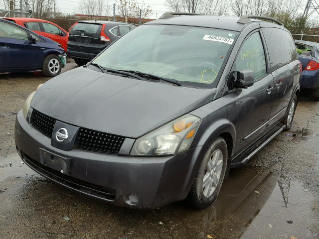 5N1BV28U65N101756 - 2005 NISSAN QUEST S GRAY photo 2