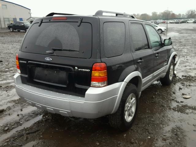 1FMCU59H07KA01862 - 2007 FORD ESCAPE HEV BLACK photo 4