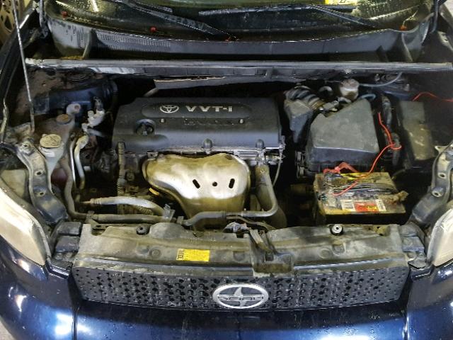 JTLKE50E381049237 - 2008 SCION XB BLUE photo 7