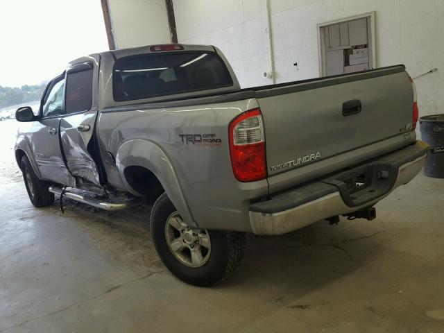 5TBET34115S471069 - 2005 TOYOTA TUNDRA DOU SILVER photo 3