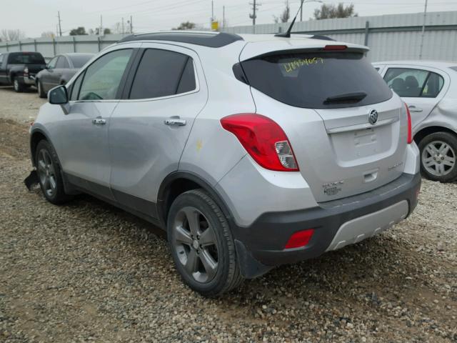 KL4CJBSB5DB128159 - 2013 BUICK ENCORE CON SILVER photo 3