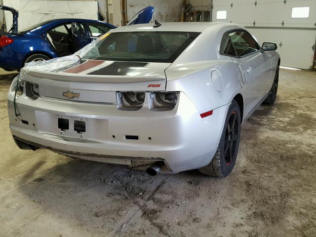 2G1FB1ED7B9198714 - 2011 CHEVROLET CAMARO LT SILVER photo 4