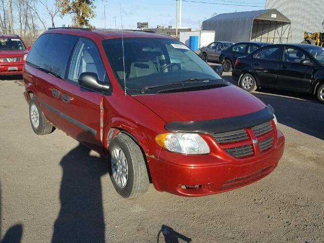 1D4GP45R75B238581 - 2005 DODGE CARAVAN SX RED photo 1