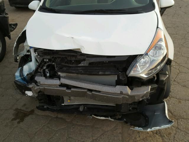 KNADM5A36D6261788 - 2013 KIA RIO LX WHITE photo 7