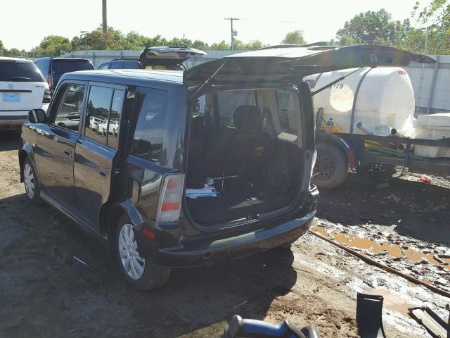 JTLKT324364074374 - 2006 TOYOTA SCION XB შავი ფოტო 3