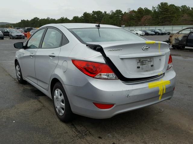 KMHCT4AE9DU406259 - 2013 HYUNDAI ACCENT GLS SILVER photo 3