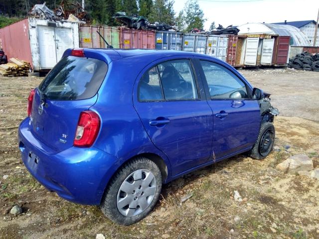 3N1CK3CP9FL264009 - 2015 NISSAN MICRA BLUE photo 4